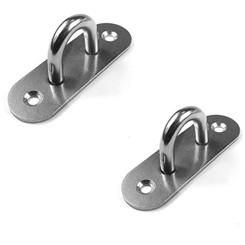 KASOU Suspension Ceiling Hooks Hammock Swing Hook 4-Inch Length Stainless Steel,1 Paires