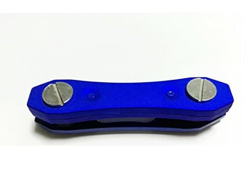 Vellhater Creative Portable Compact Key Ring Smart Organizer Clip with LED Light (Blue)