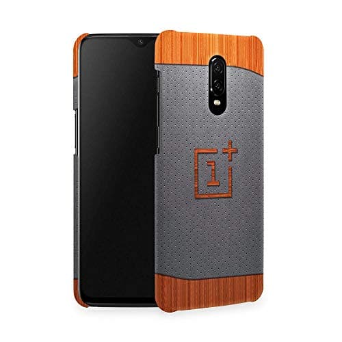 Qrioh Printed Designer Matte Hard Case Back Cover for OnePlus 6T - Printed Logo Texture