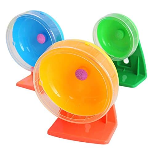 Celendi Hamster Mouse Rat Exercise Silence Wheel Plastic Running Spinner Wheel Small Pet Toy