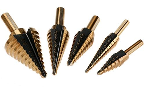 5pcs Mental COBALT Multiple Hole 50 Sizes Step Drill Bit Set