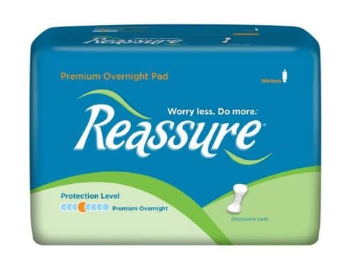 Reassure Premium Overnight Pads Heavy-Absorbency, 80/Case