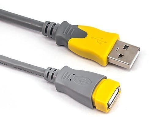 USB 2.0 Extension Cable (4.9 Feet/1.5M) -USB A Male to A Female with Ni-plated contact