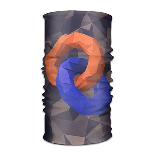 Muchess Low Poly Cool Pattern DIY Printed Headband Bandana Mask Sports Seamless Breathable Hair Band Turban For Workout, Fitness, Running, Cycling, Yoga