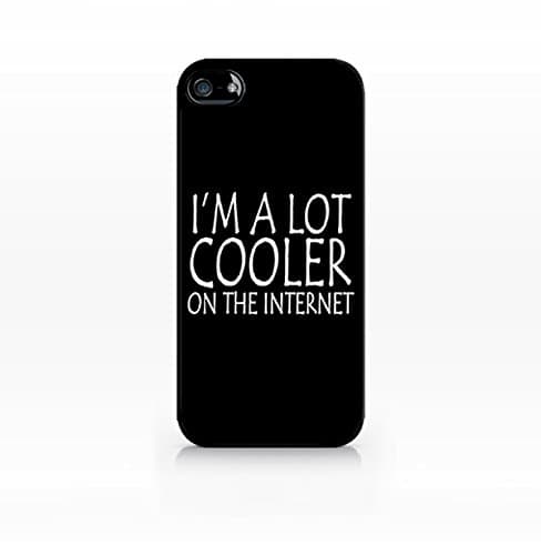 Cream Cookies - Typography Pattern Case - I'm a Lot Cooler on The Internet - Apple iPhone 4 Case - Apple iPhone 4S Case - Hard Plastic Case