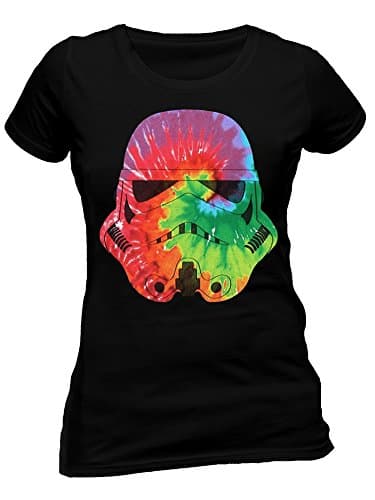 Star Wars Stormtrooper Command Uranus Tie Dye Official Black Womens T-Shirt