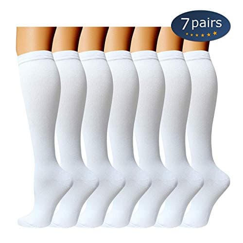 Ritta Compression Socks (2/3/4/7 Pairs),15-20 mmHg Best Athletic and Medical for Men and Women,Socks for Running, Flight, Travel, Athletic, Edema,Pregnancy,Relieve Pain