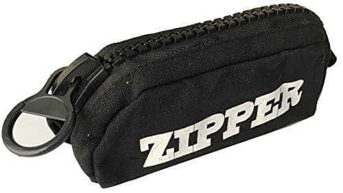 Simple Large Capacity Pen Bag Multifunction Large Zipper Pencil Case Black