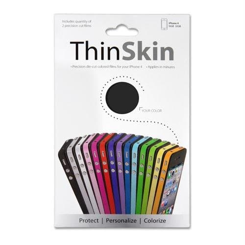 ThinSkin Personalization Films for iPhone 4 and 4S (Matte Black)