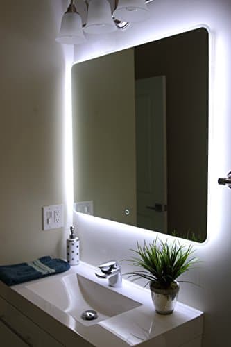 Windbay Backlit Led Light Bathroom Vanity Sink Mirror. Illuminated Mirror. (30")