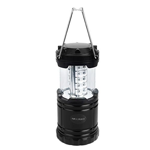 NK Light 1/2/4 Pack LED Camping Lantern Flashlights Collapsible Portable Outdoor Lamp for Emergency, Tent Light, Outages(Battery Powered)