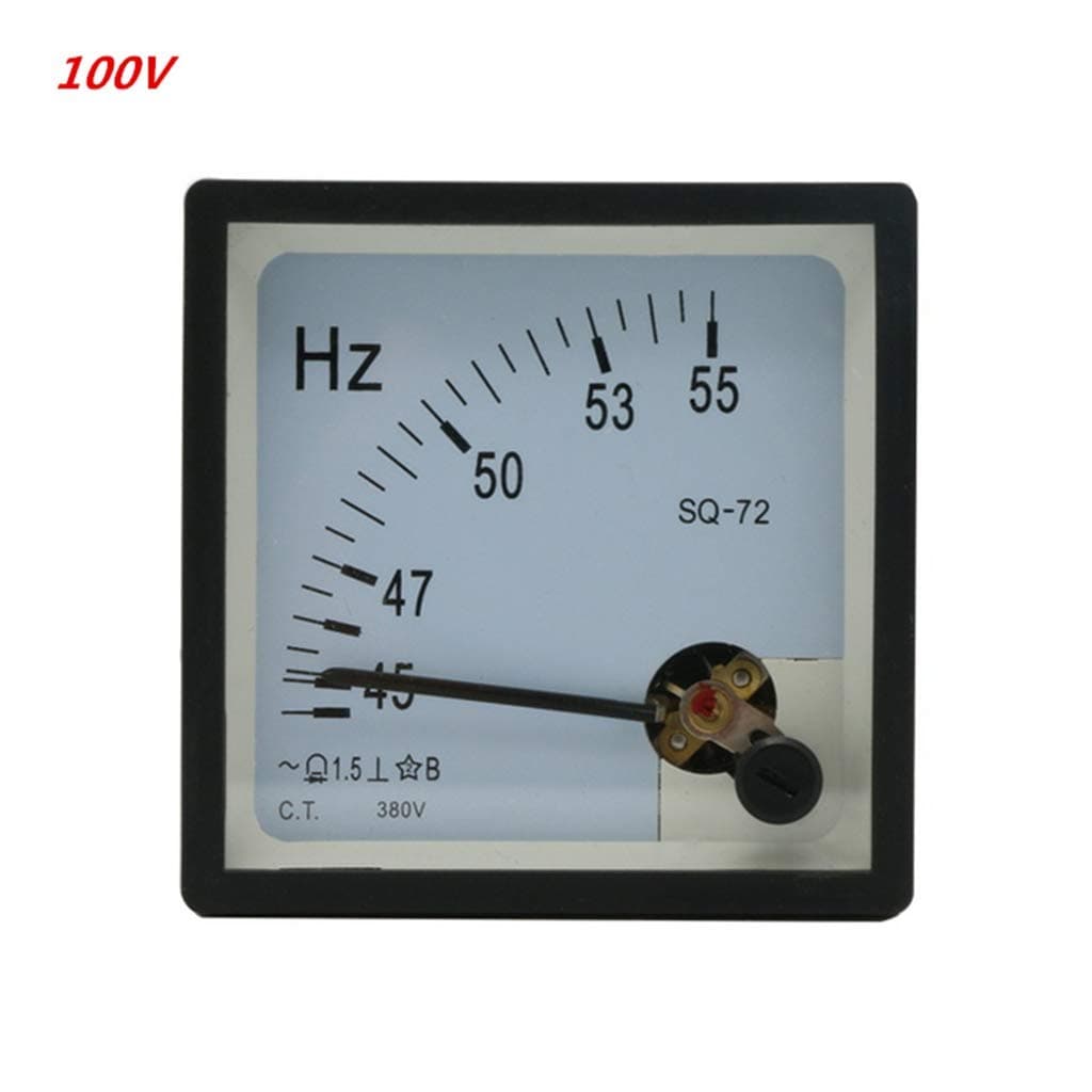 CARRYKT AC 100V Analog Panel Frequency Meter Tester Gauge Hertz Indicator
