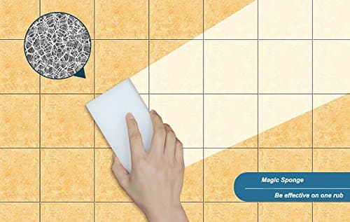 100 X 60 X 20(MM) Magic Cleaning Sanding Sponge Melamine Foam Eraser for Kitchen Office Supplies Car Wash (Pack of 60)