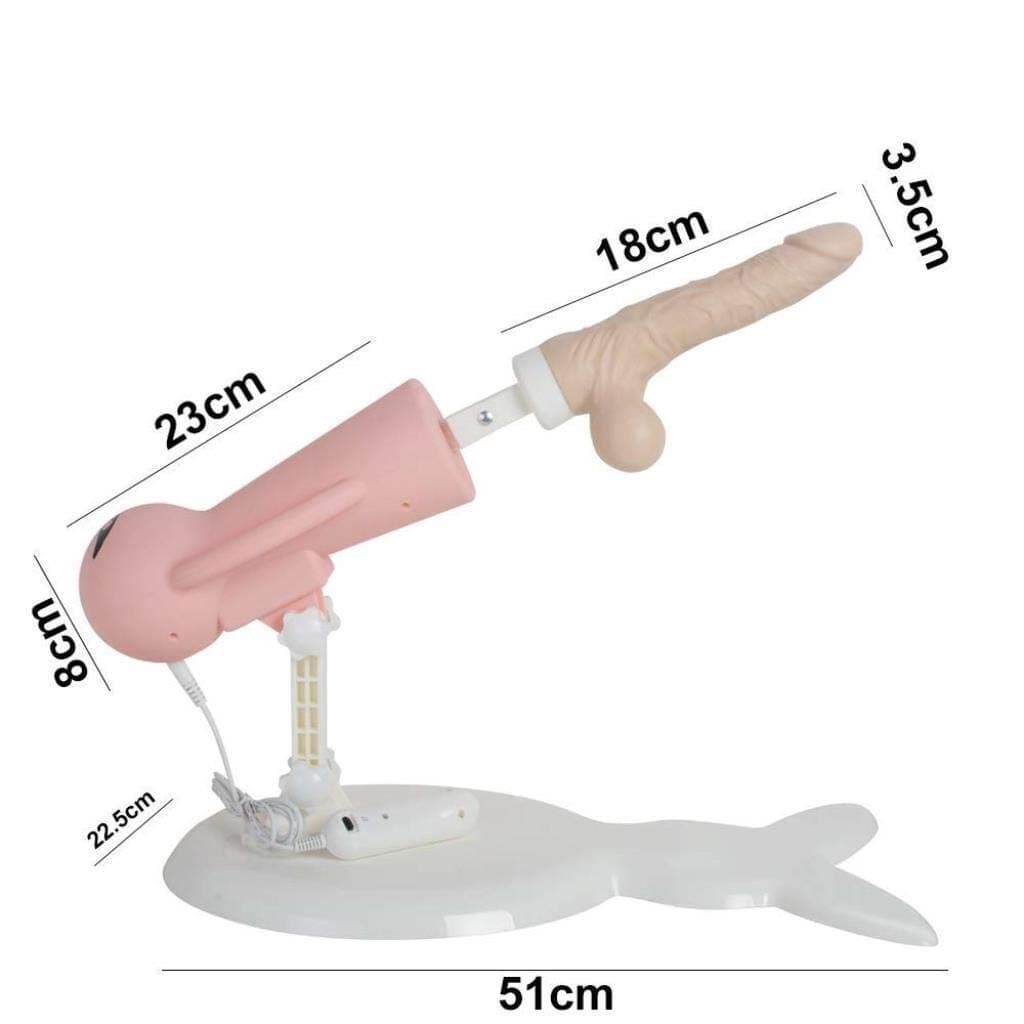 Giussman Quiet Massag Adùlt Machine Automatic Massage with Suction Cup Multispeed Adjustable Telescopic Thrusting