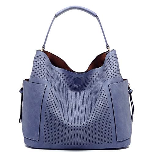 Le Miel Perforated Side Pocket Tote w/Inner Pull-out Crossbody/Pouch