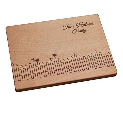 Personalized Cutting Board - Birds On A Fence