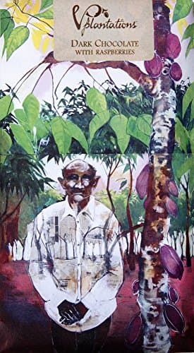 Dark Chocolate Cacao Bar Artisanal Small Batch, 3.2 oz. 4 Pack (70%) Raspberries