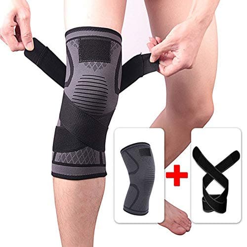 Force24 Knee Sleeve, Compression Fit Support for Joint Pain and Arthritis Relief, Improved Circulation Compression - Wear Anywhere (Single Pc) (Grey, Small)