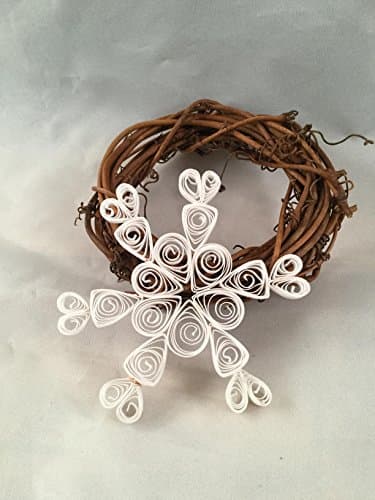 Quilled Heart Snowflake Ornamen