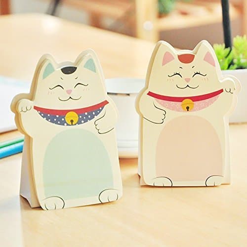 Maneki Neko Lucky Cat Sticky Notes Pad/Memo Pad