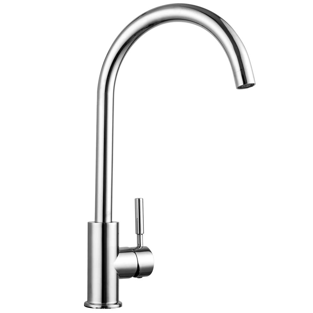 Â SARLAI Best Commercial Solid Brass Chrome Hot& Cold Single Handle Kitchen Sink Faucet, Single Lever Kitchen Faucets