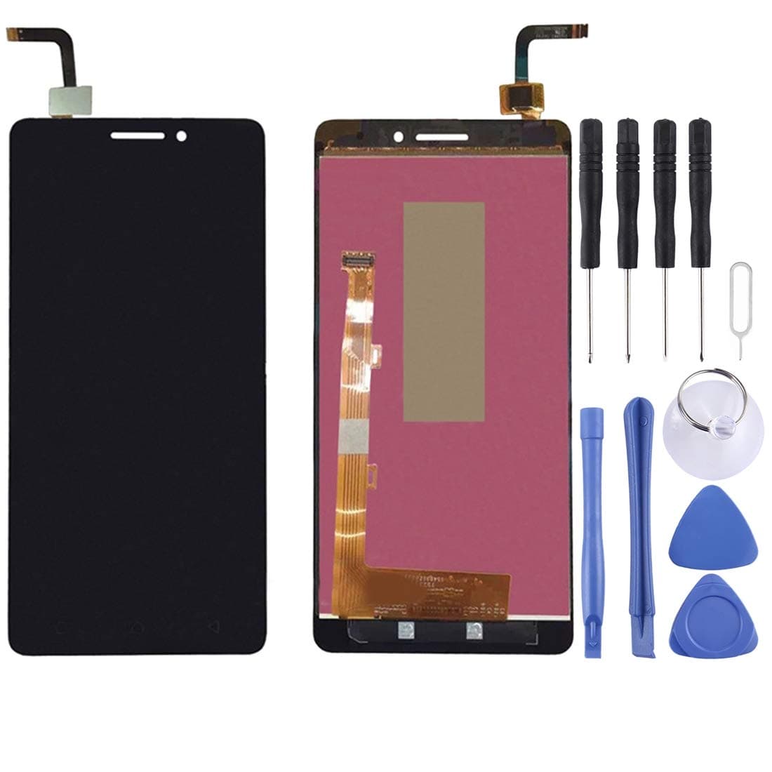 Electronic Accessories for XH LCD Screen and Digitizer Full Assembly for Lenovo Vibe P1M / P1ma40 / P1mc50 TD-LTE(Black) LCD Screen (Color : Black)