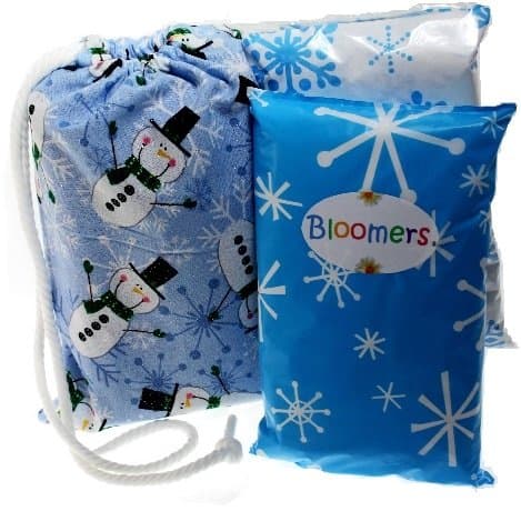 Bloomers Disposable Single Use Diaper / Pullup, Change Kits for Life On The Go! Bright Crazy Dots (Youth 55 to 90 pounds)