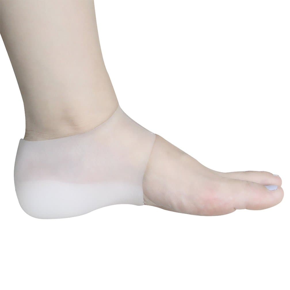 Invisible Silicone Increase Pad - 2.5 CM Height Increase Insoles Relieve Foot Cracked Pain Skin Care Protector Socks, Heel Spur Pads For Men And Women (2 Pieces)