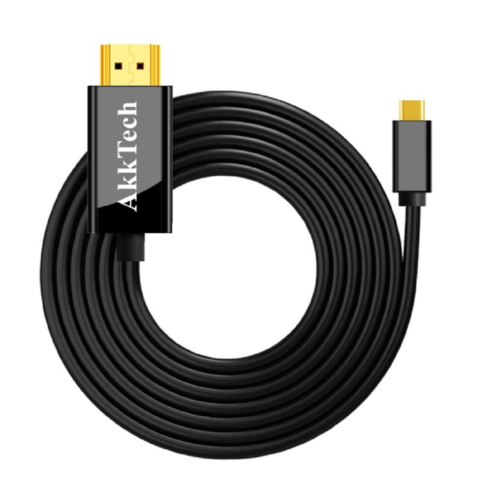 USB 3.1 Type C to HDMI Audio & Video Adapter. 6FT Smartphone to HDMI HDTV Cable Male to Male 4K@30Hz for Samsung Galaxy Note 8 S8/S8 Plus LG G5