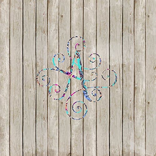 Scroll Yeti Tumbler Lilly Pulitzer Monogram Decal