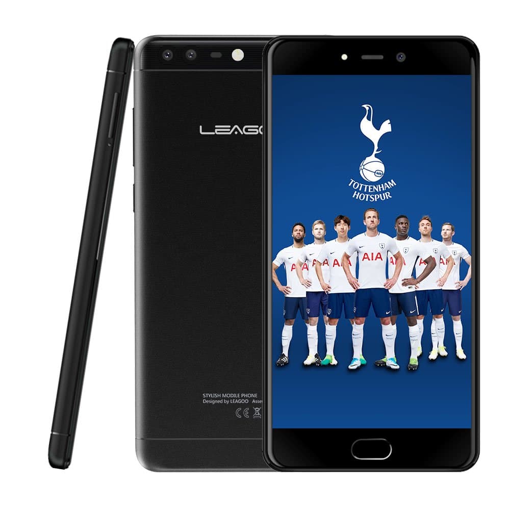 Leagoo T5 4G 5.5 Inch Phablet FHD Screen Android 7.0 MTK6750T Octa Core 1.5GHz 4GB RAM 64GB ROM 13.0MP + 5.0MP Dual Rear Camera GPS Bluetooth Fingerprint Scanner 4.0 GPS black Black