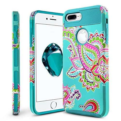Iphone 7 Plus Case,AnnBay Anti-Scratches Drop Protection Soft TPU Armor Slim Shock Resistant PC Flexible Durable Bumper Cover Protective Case for Apple iPhone 7 Plus (Totem Blue)