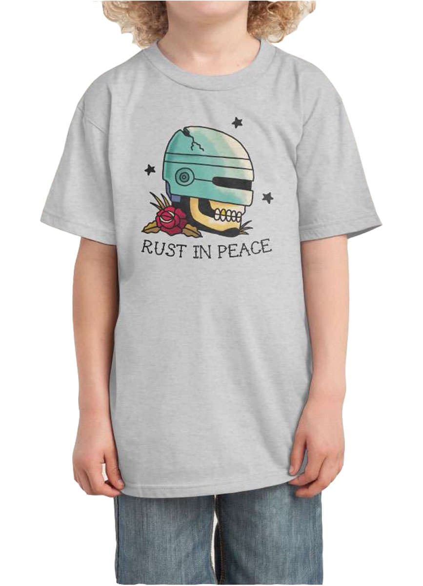 BEIIIOU Kid's Rust in Peace Funny Design Tshirt