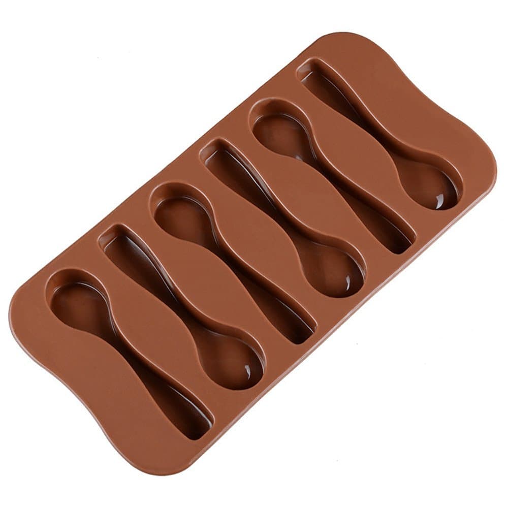 Joykith Chocolate Mold Silicone Spoon Baking Mold Chocolate Biscuit Candy Jelly DIY Mold Baking Tool Suitable for Candy Mold/Jelly Mold/soap Mold/Chocolate Mould /Cake Mold