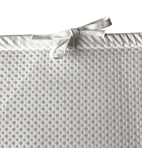 Infant Essentials - Breathable Padded Mesh Crib Liner/Bumper - Essential White