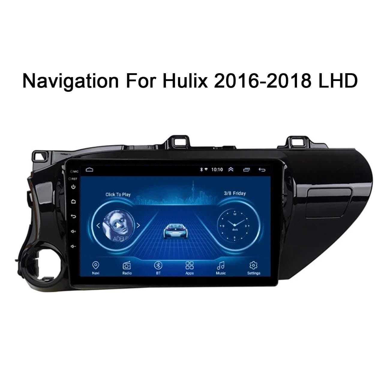 DUMXY Car Stereo Player Android 8.1 10.1 inch GPS Navigation with Canbus for Toyota Hilux 2016-2018 Support Bluetooth/USB/WIFI/Mirror Link/Steering Wheel Control