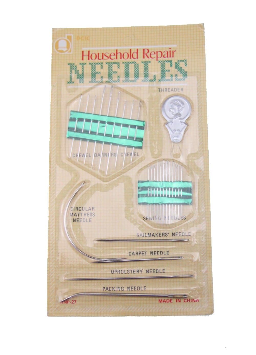 27Pc Sewing needles assorted household repair set threader, darning upholstery