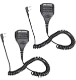 2Pack XFox 2Pin Platinum Series Rainproof Heavy Duty Shoulder Remote Speaker Mic compatiable for Kenwood Linton Wouxun 2 Way Radios Walkie Talkies