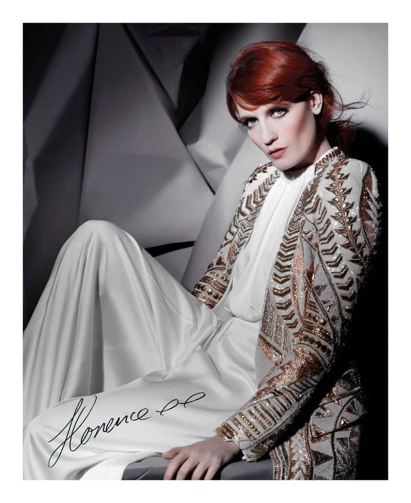 Florence + The Machine Autographed Signed 21cm x 29.7cm A4 Photo Poster