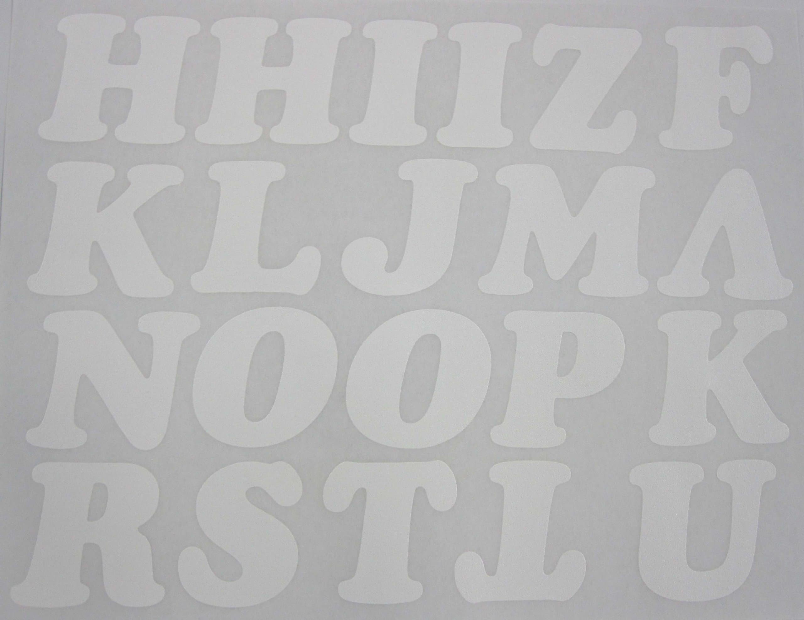 DIY 2-Inch Iron-On Letters in White