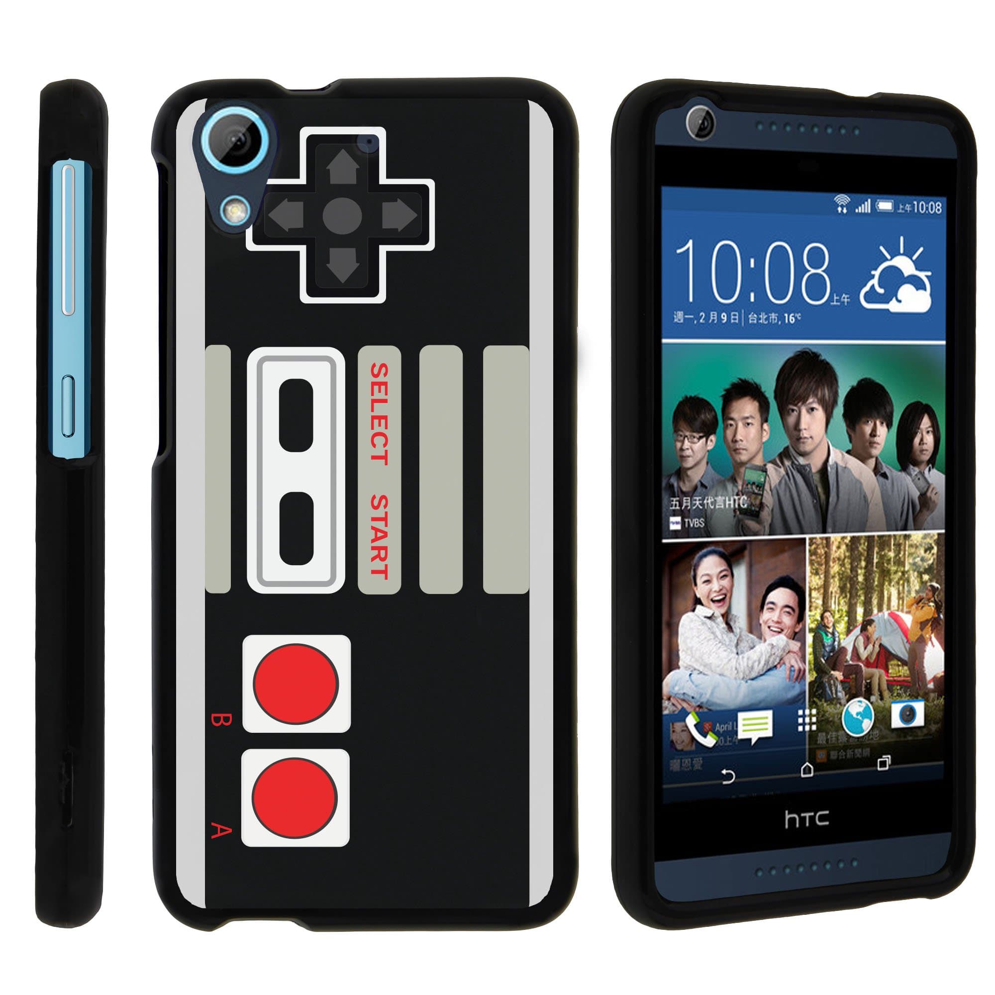 HTC Desire 626, 2 Piece Hard Snap On Case + Screen Protector Film + Stylus Pen - Game Controller