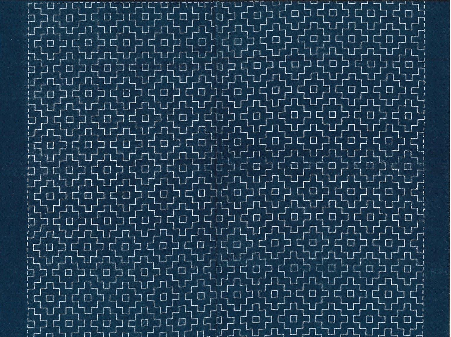 Sashiko cloth indigo 9
