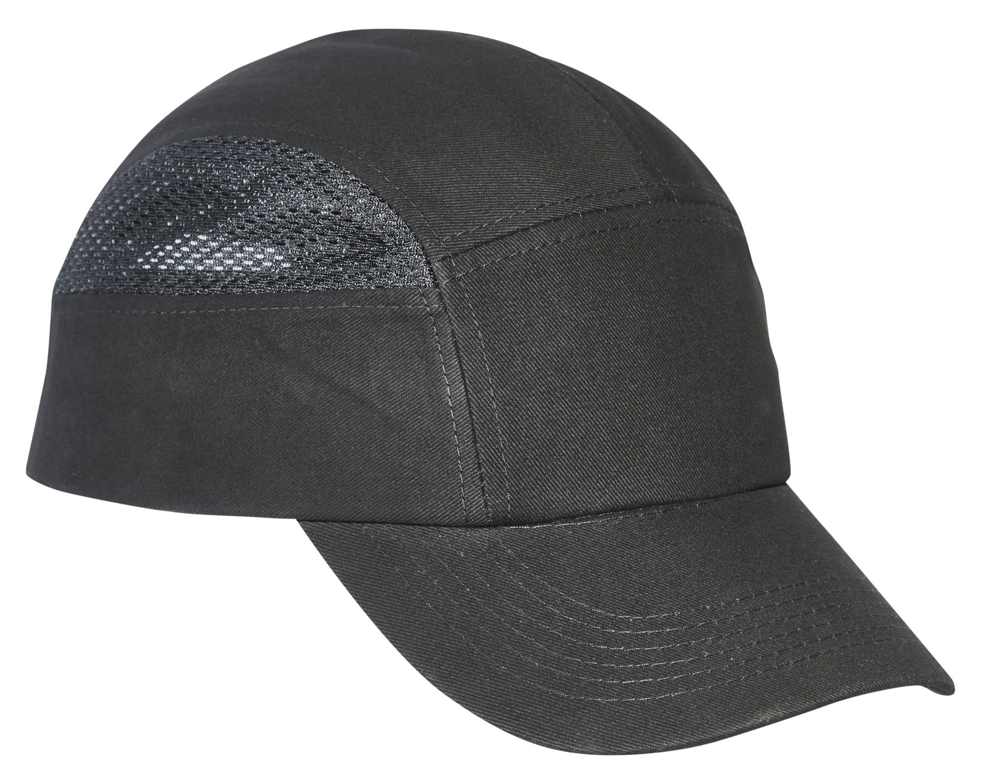 Spire Protective Vent Cool Safety Baseball Bump Cap Hard Hat (Black)