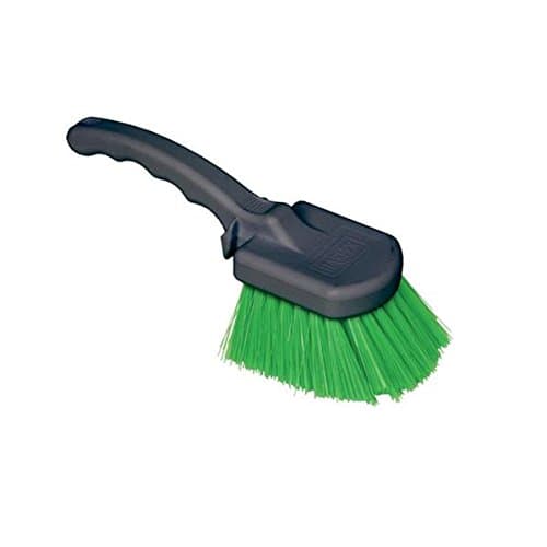 Harper Brush 221 8-1/2" Plastic Multi-purpose Gong Scrub Brush - Green Soft Synthetic