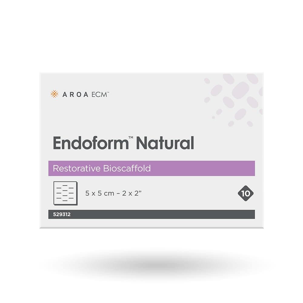 Endoform Natural Restorative Bioscaffold – Fenestrated 529312-2x2 Box of 10