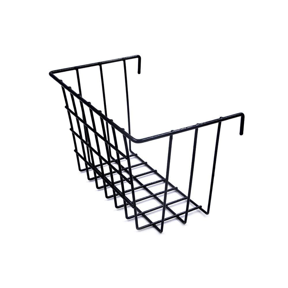 ANZOME Metal Wire Hanging Basket, Multifunctional Creative Mesh Wall Grid Holder Storage Organizer Plant Holder Shelf Flower Pots Black Coated