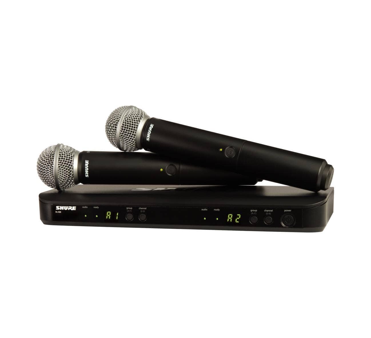 Shure Wireless Microphone System, Black (BLX288/SM58-H9)