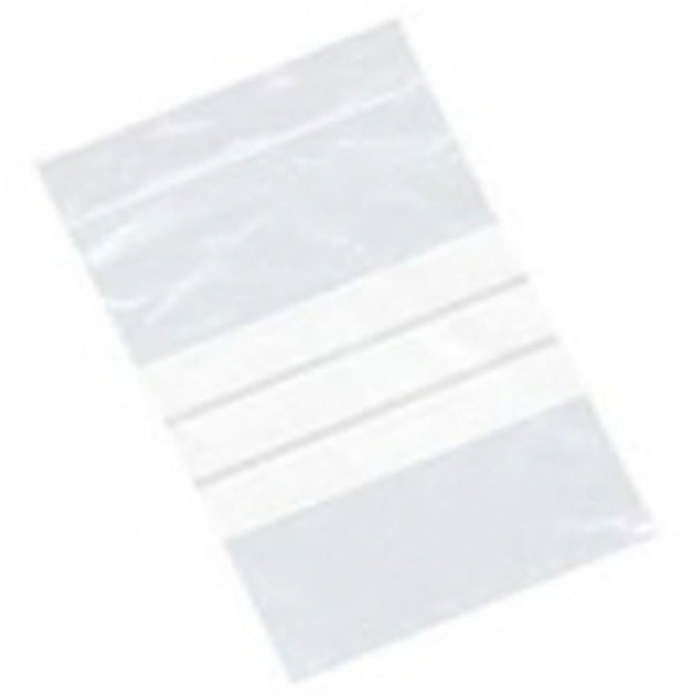 100 Large 6 x 9" / 150 x 225mm Clear Plastic Polythene Resealable Gripseal Bags With Write On Panels - Grip Press Seal Lock Packing Packaging Storage Pouches White Labelling Strips
