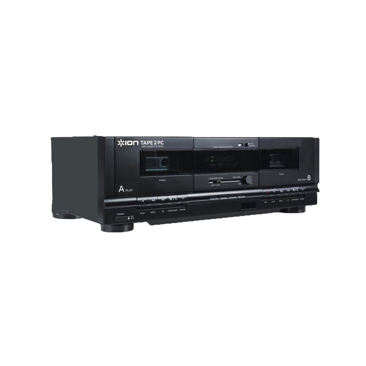 ION Audio iTR01 Tape 2 PC | USB Cassette Deck Conversion System with RCA & USB cables