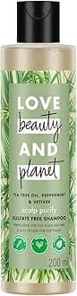 Love Beauty And Planet & Tea Tree|| Peppermint & Vetiver Sulfate Free Purifying Shampoo|| No Parabens|| No Dyes|| 200ml